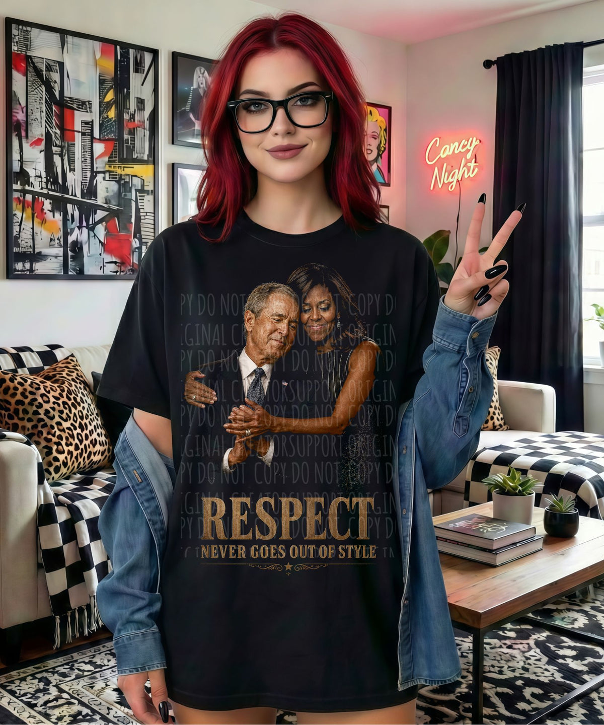 Respect never goes out of style (Starlight) DTF Transfer