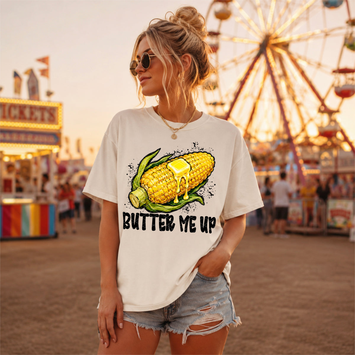 Butter me up corn (SDD) DTF Transfer