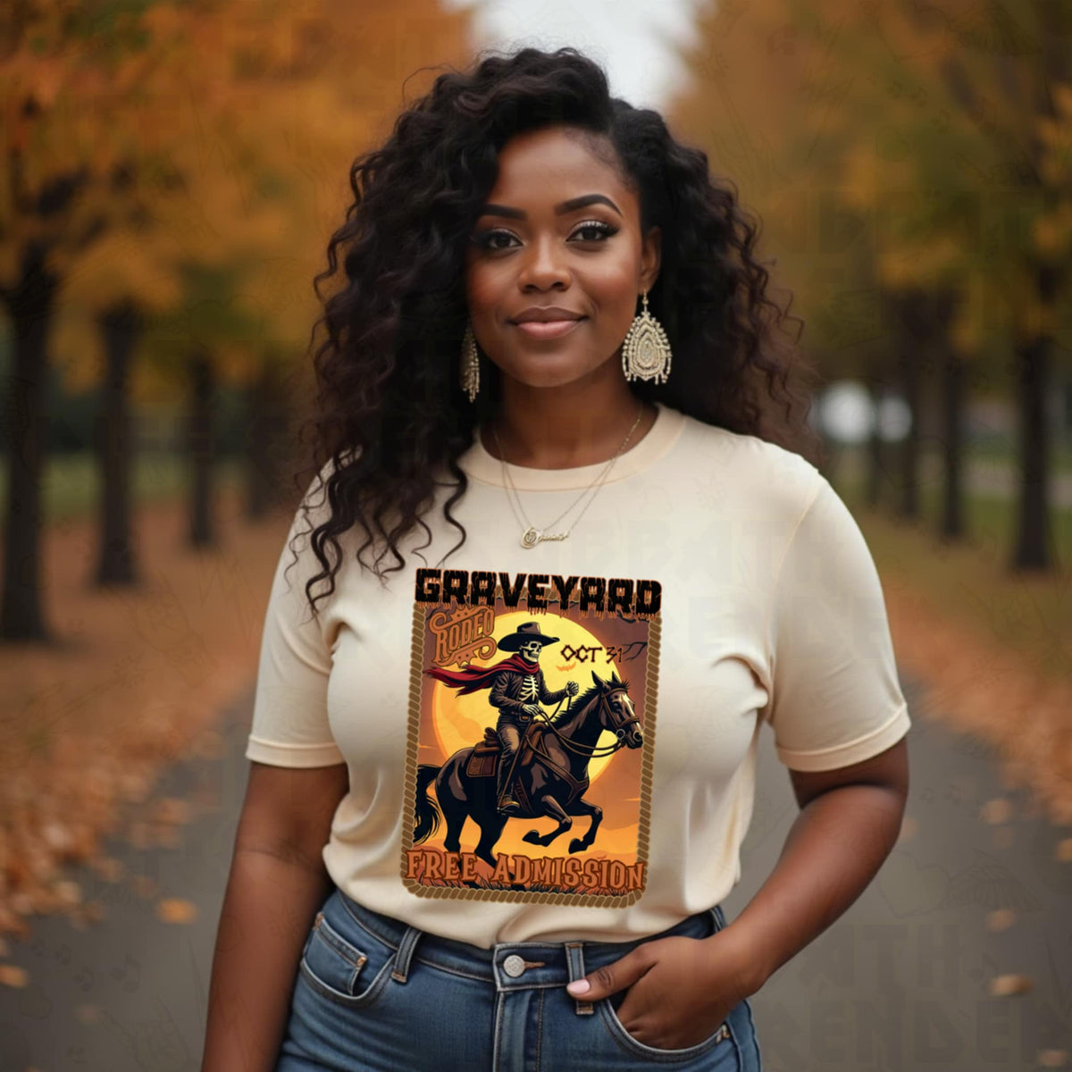 Graveyard free admission 106129 DTF transfer