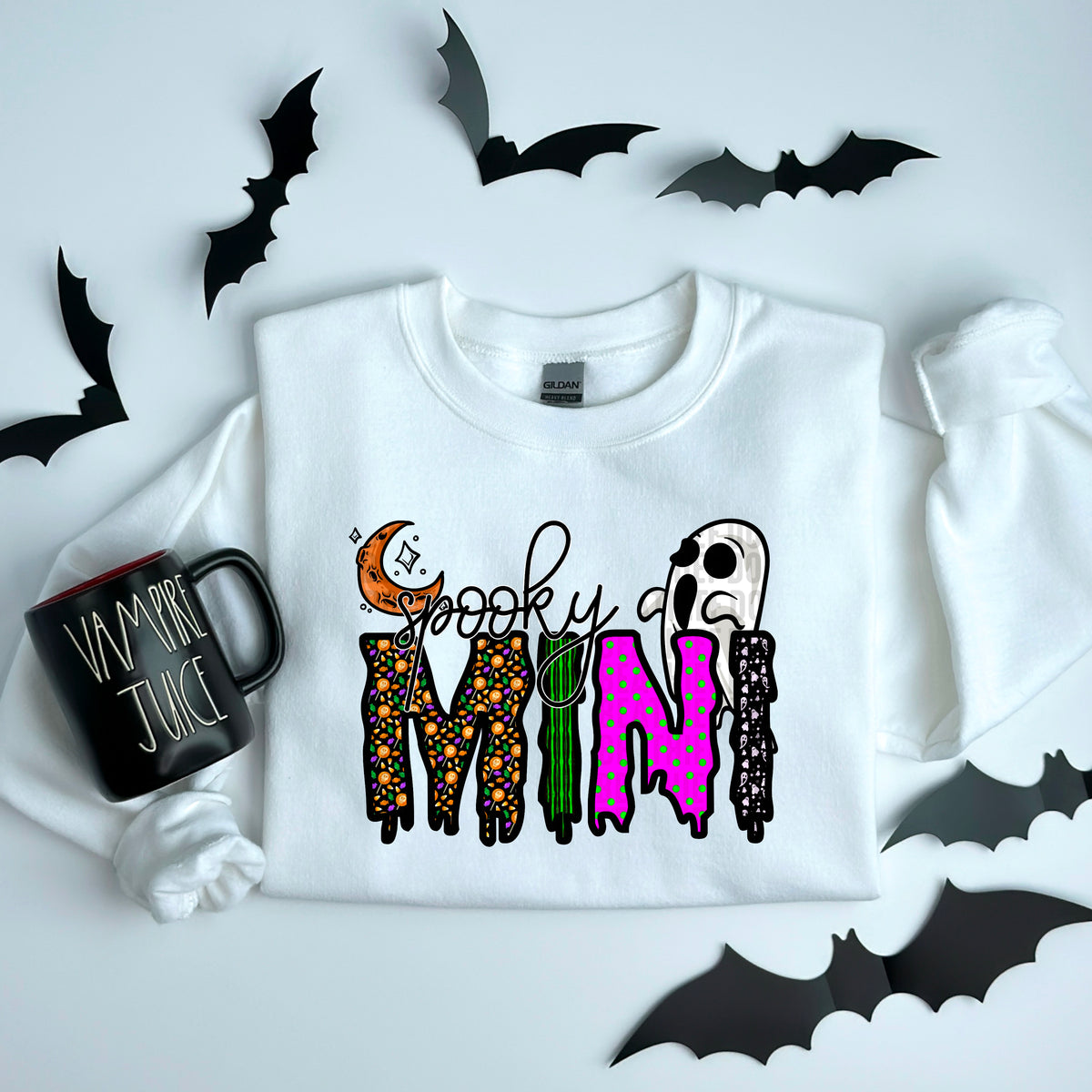 Spooky mini ghost 103355 DTF transfer