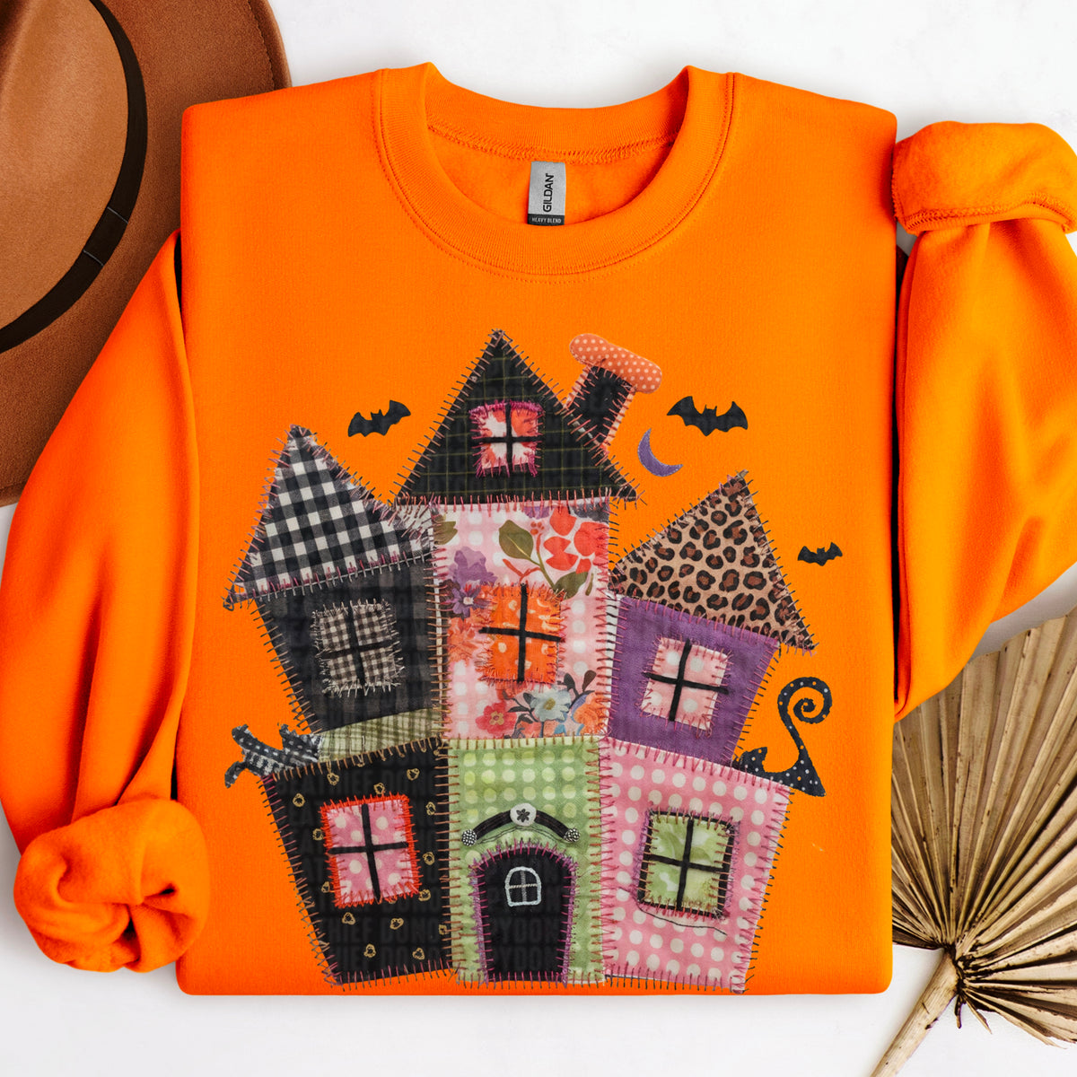 Patterned haunted house 109735 DTF transfer