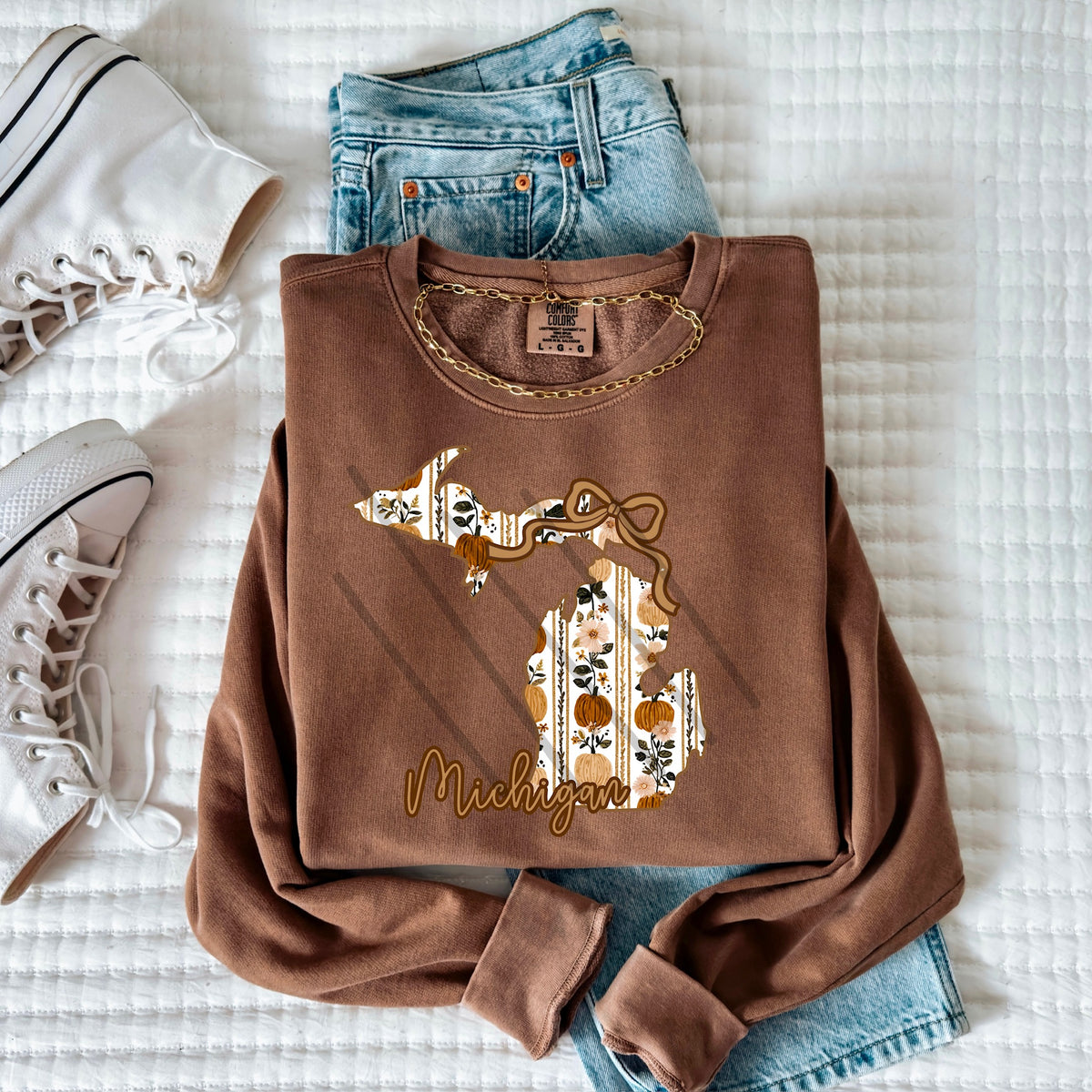 Michigan fall pumpkin state (MZ) 113575 DTF Transfer