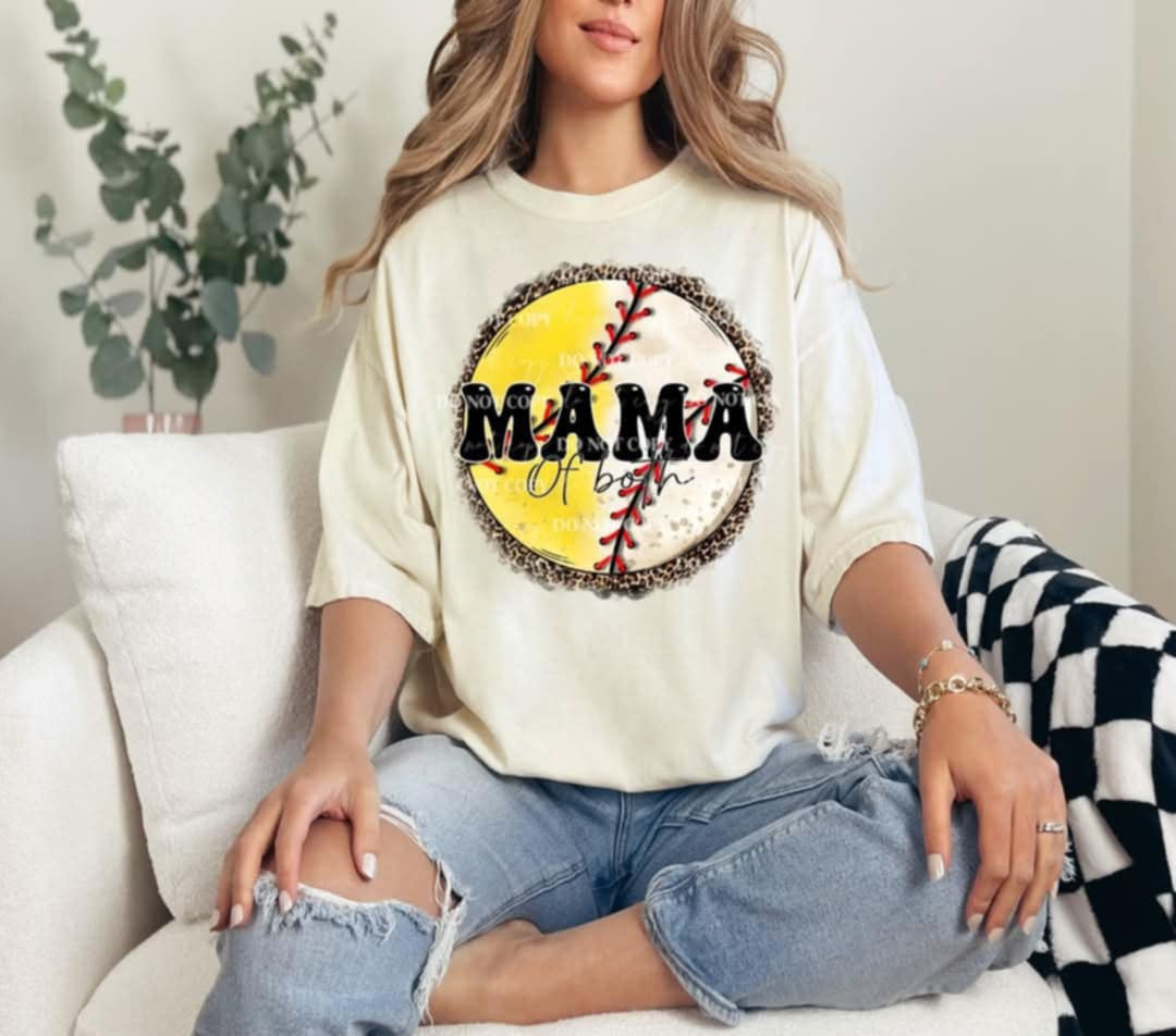 Mama of both ball (40E) 92617 DTF transfer