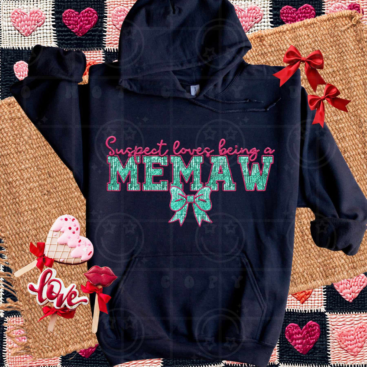 Suspect loves being a Memaw (HW) 73606 DTF transfer