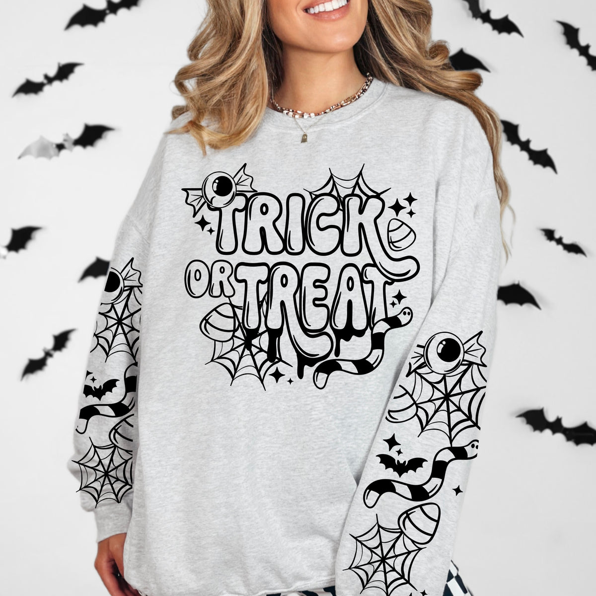 Trick or treat black (front only) (CSC) DTF Transfer