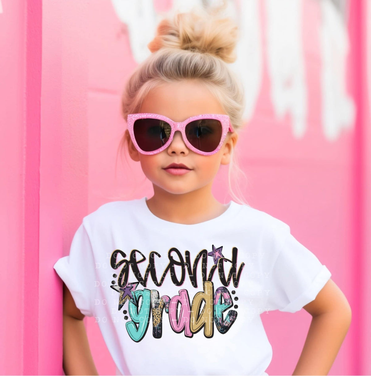 Second grade pastel colors (Bellab) 107345 DTF transfer