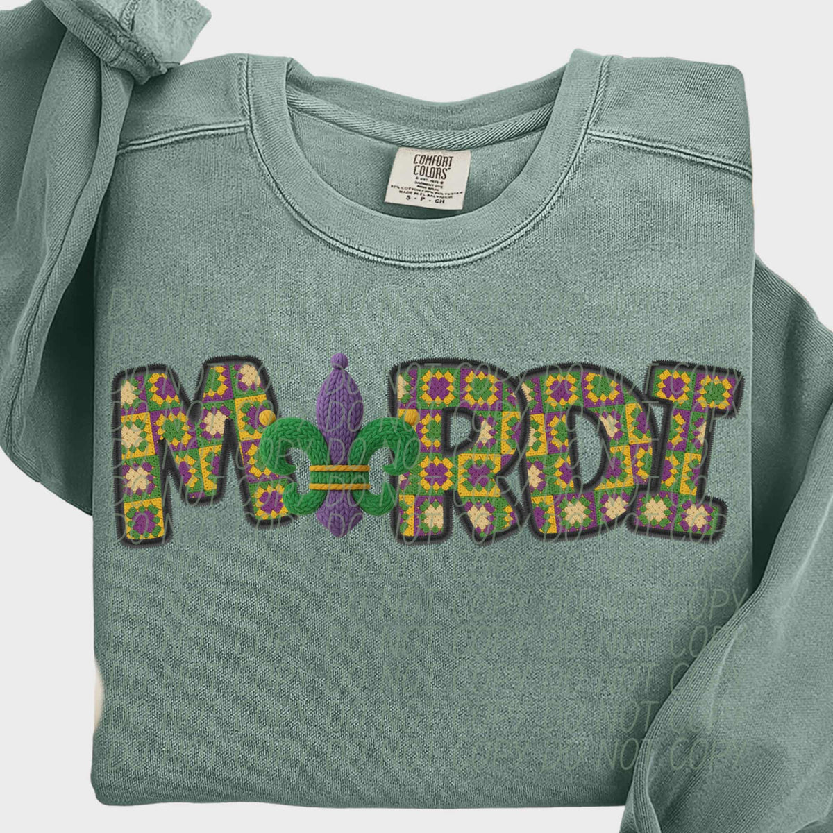 Mardi fluer (city) DTF Transfer