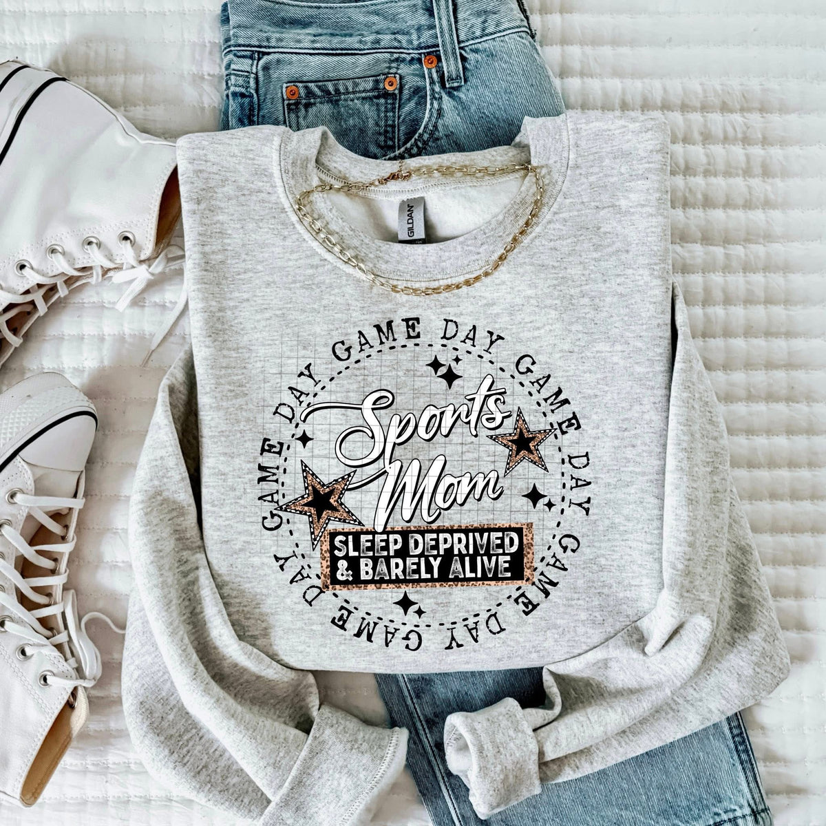 Sports mom circle (black) (CSC) DTF transfer