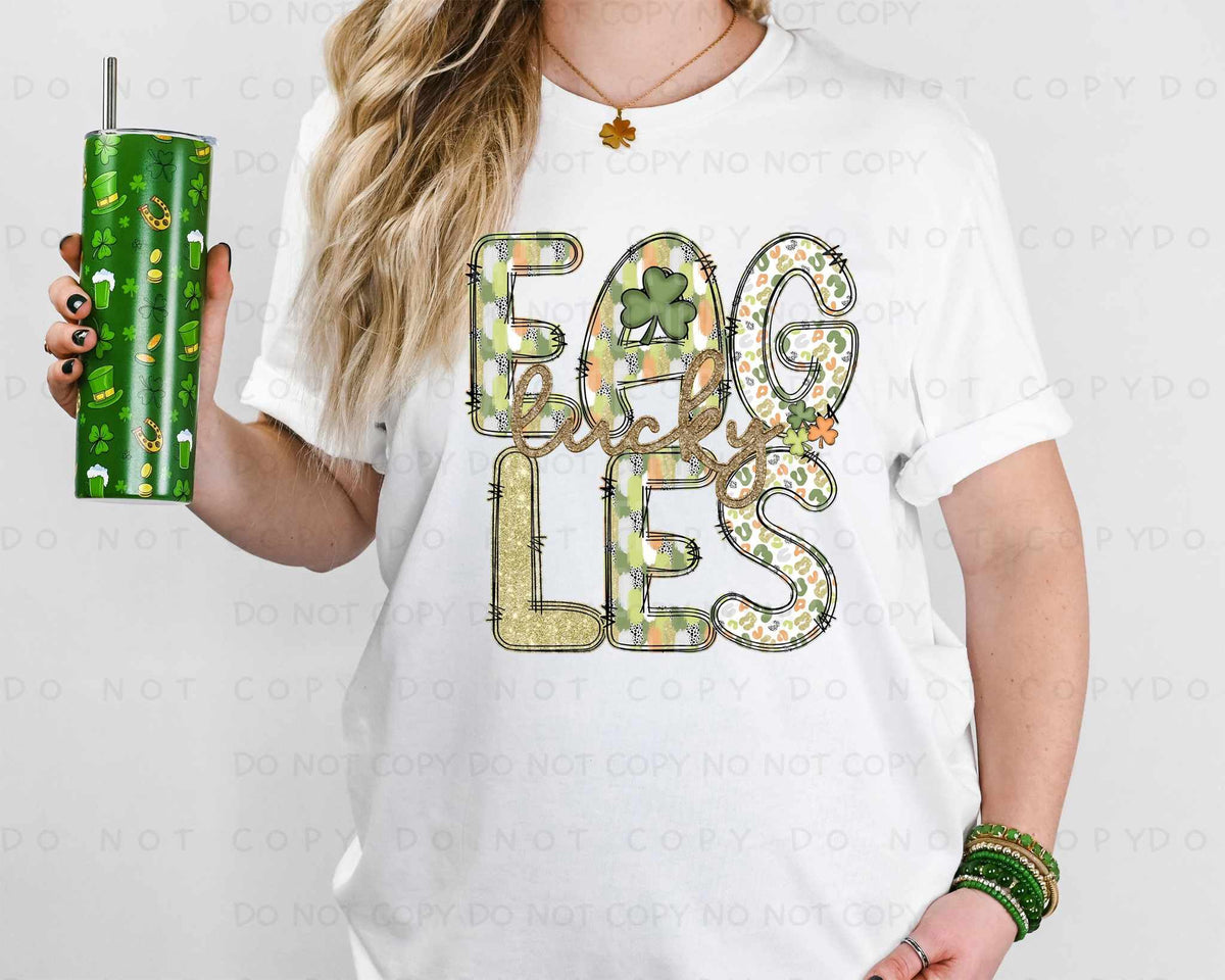 Lucky eagles st Patrick patterns (caplinger) 82519 DTF transfer