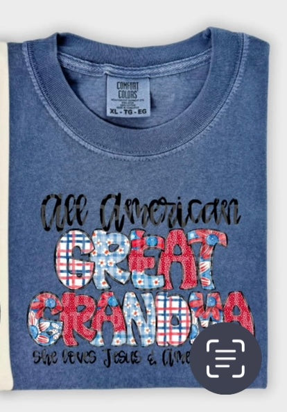 All American great grandma (SDD) 99319 DTF transfer