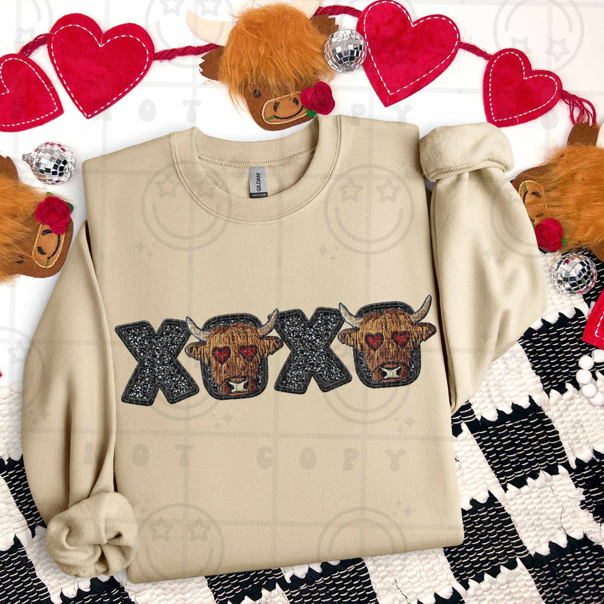 Xoxo cows (HW) 82417 DTF transfer