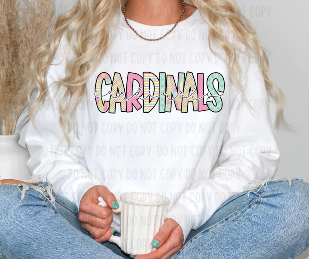Cardinals pastel (canvista) 91883 DTF transfer