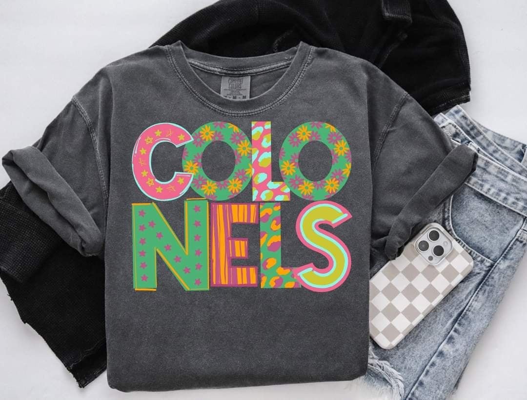Colonels patterned font (S&G) 60369 DTF transfer