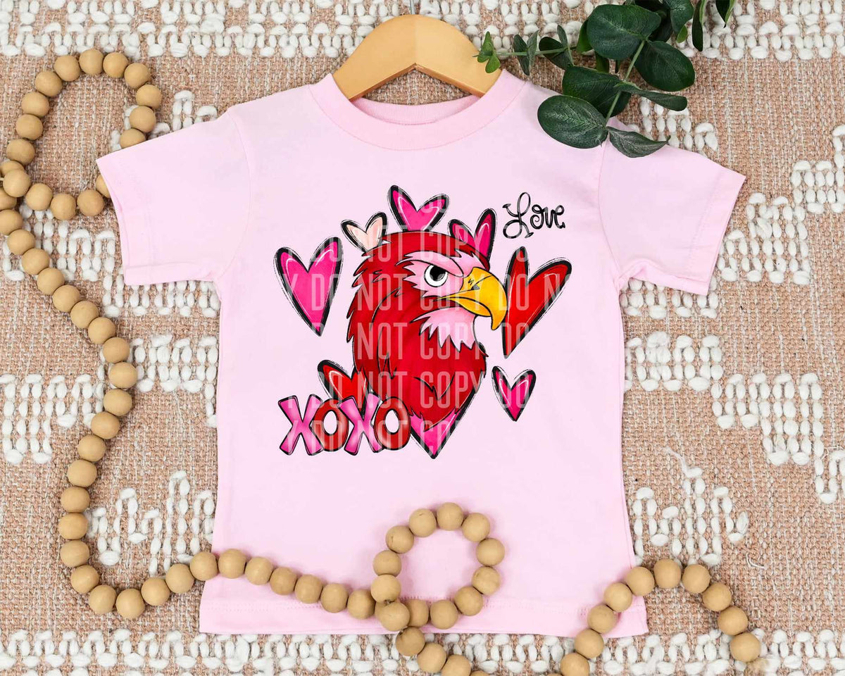 Xoxo red bird (caplinger) 73368 DTF transfer
