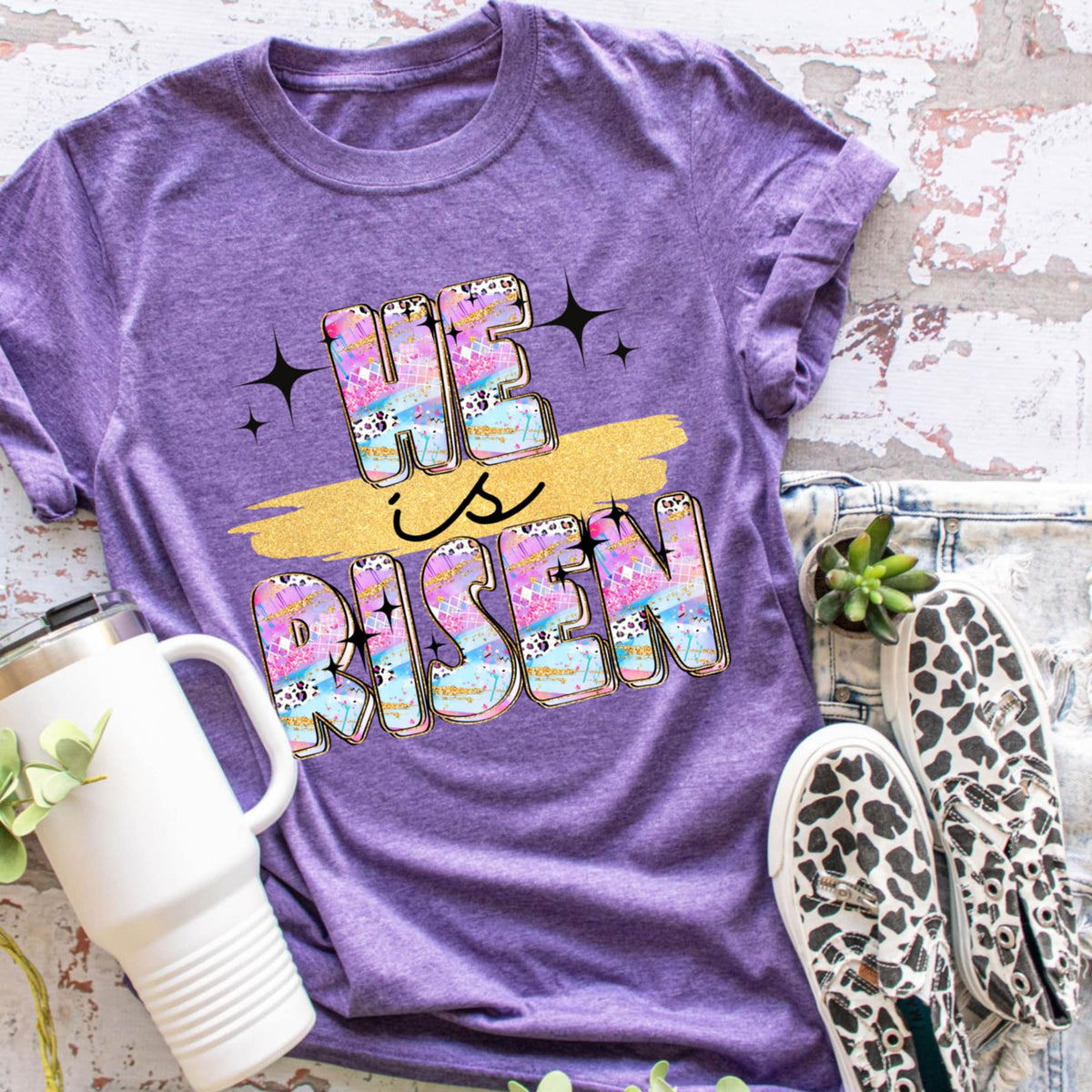 He is risen painted (REVEL) 91216 DTF transfer