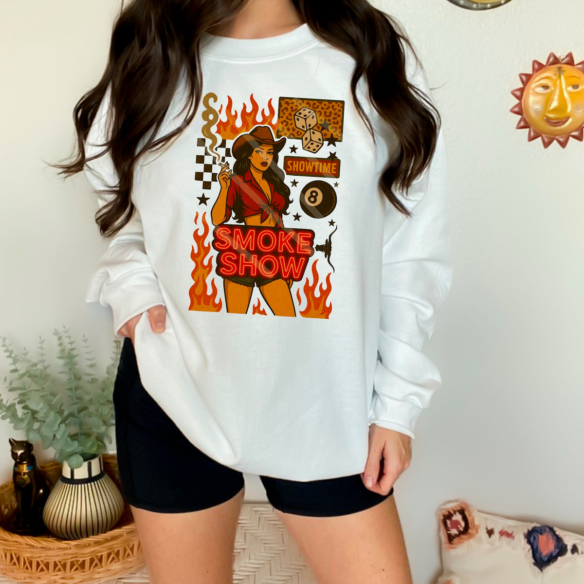 Smoke Show Cowgirl 110681 DTF transfer