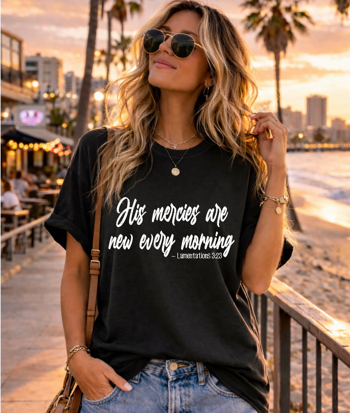 His mercies are new every morning WHITE (SDD) DTF Transfer