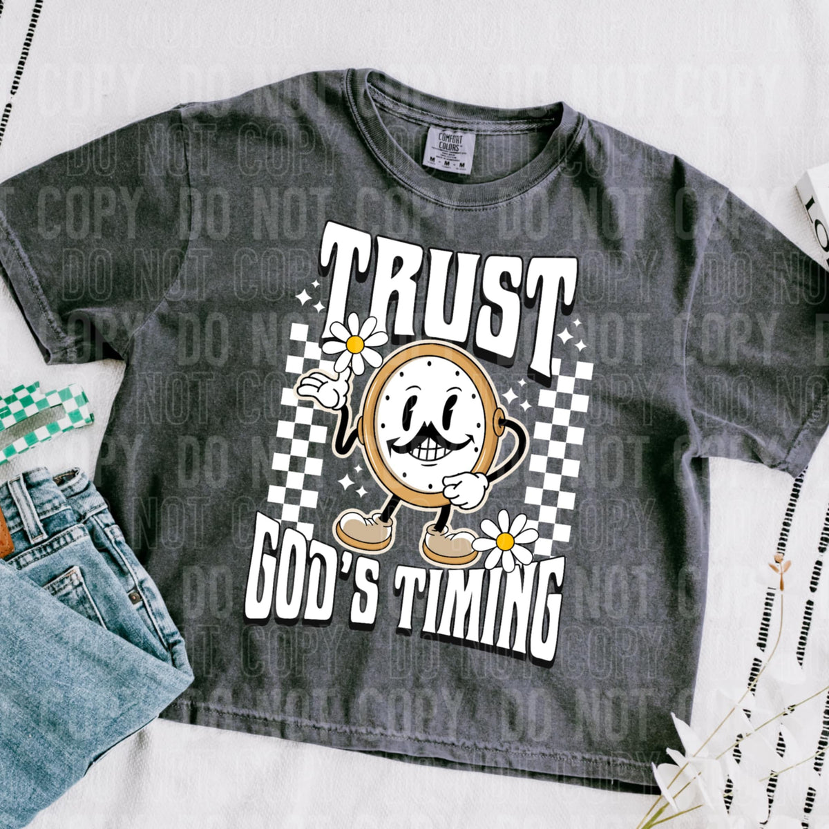 Trust gods timing  (SBB) 92077 DTF transfer
