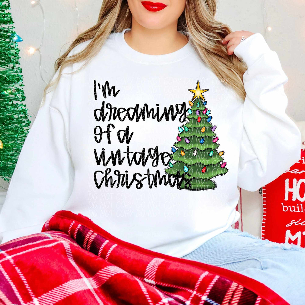 I’m dreaming of a vintage Christmas (CITY) 62055 DTF transfer