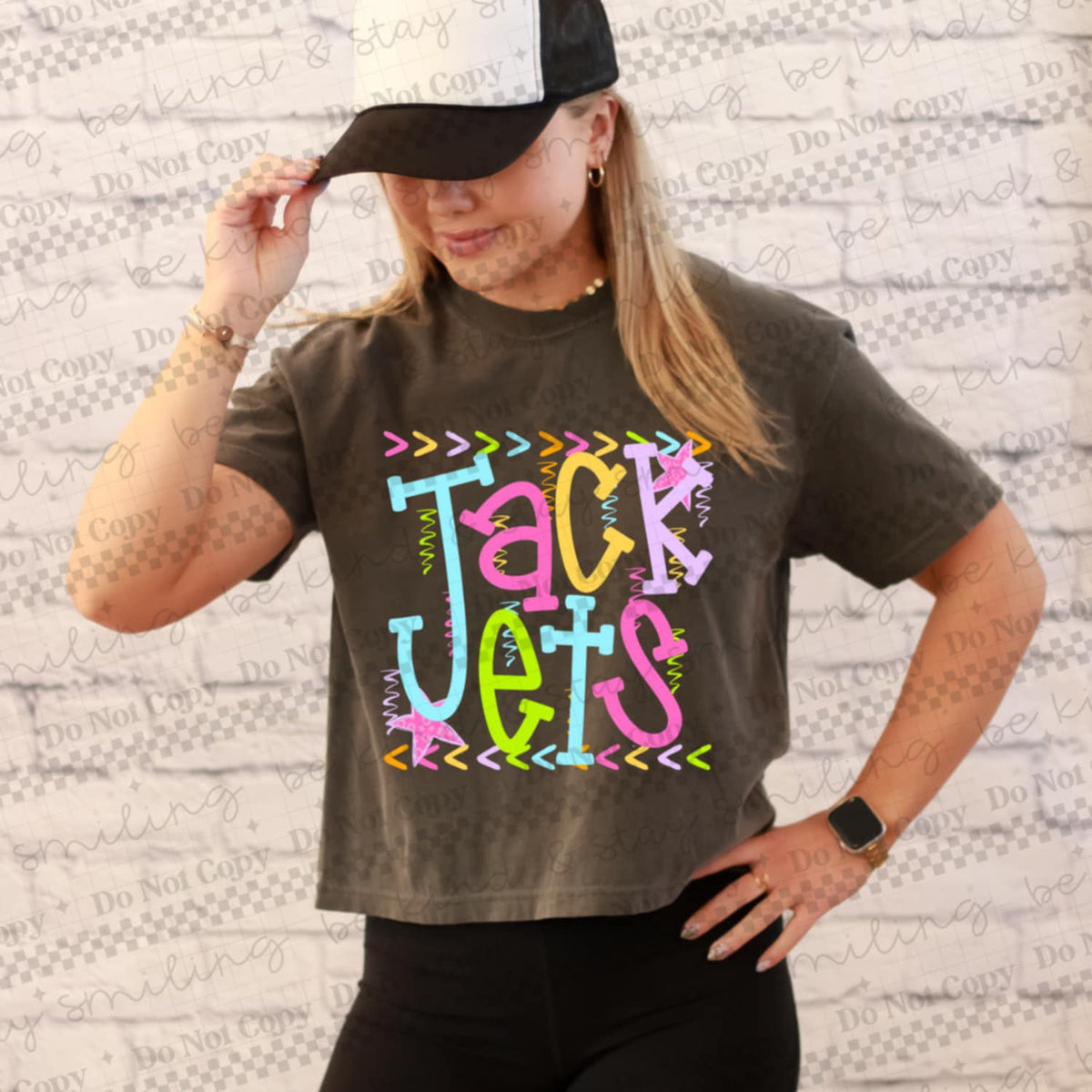 Jackets rainbow arrows mascot CMLD DTF transfer