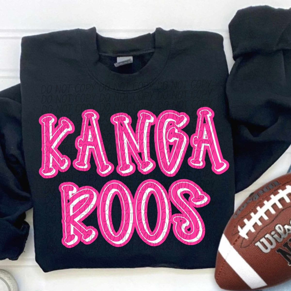 Kangaroos hot pink 55352 DTF transfer