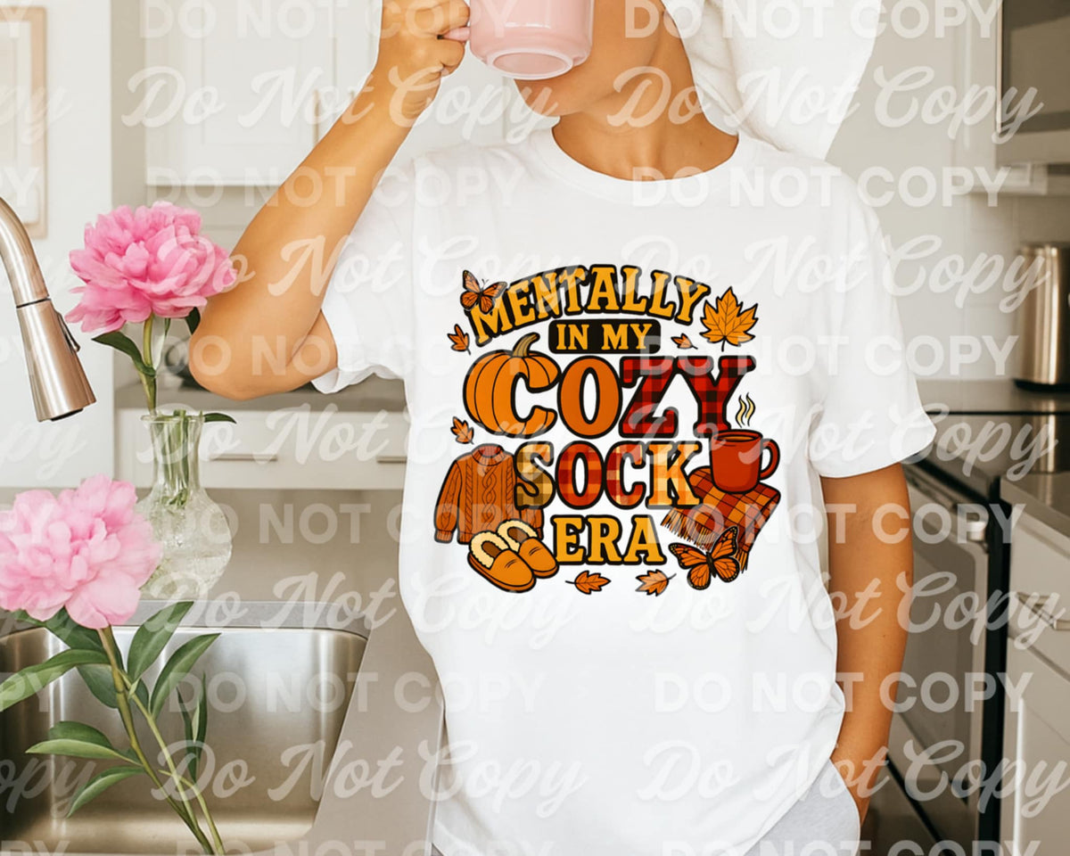 Mentally in my cozy sock era 106117 DTF transfer