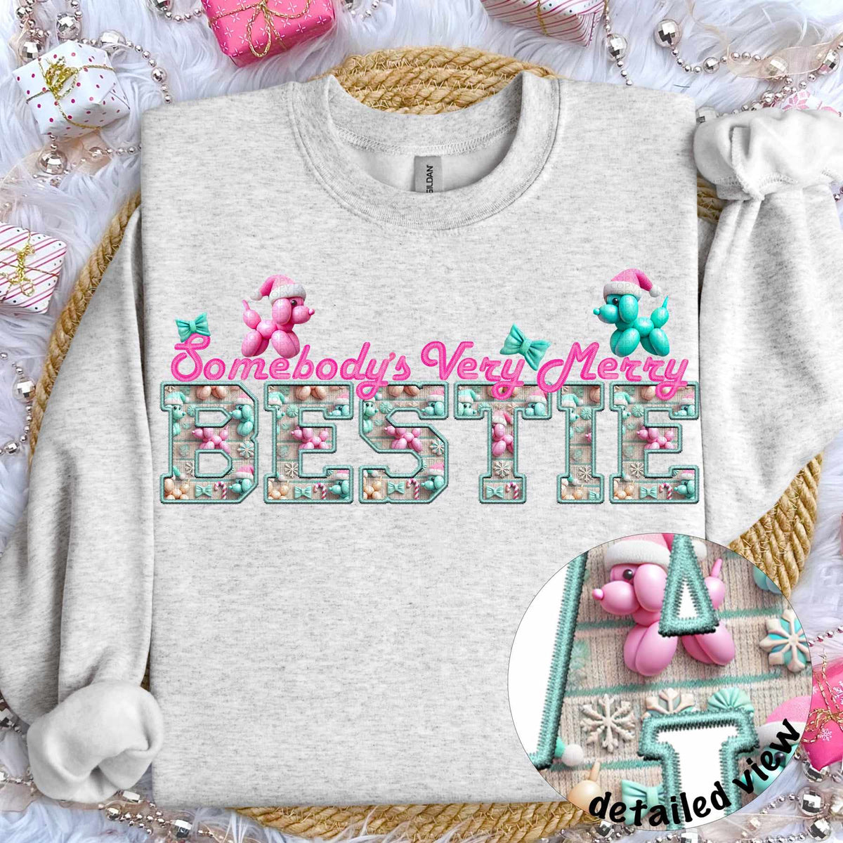 Somebody’s very merry bestie (HW) 64442 DTF transfer