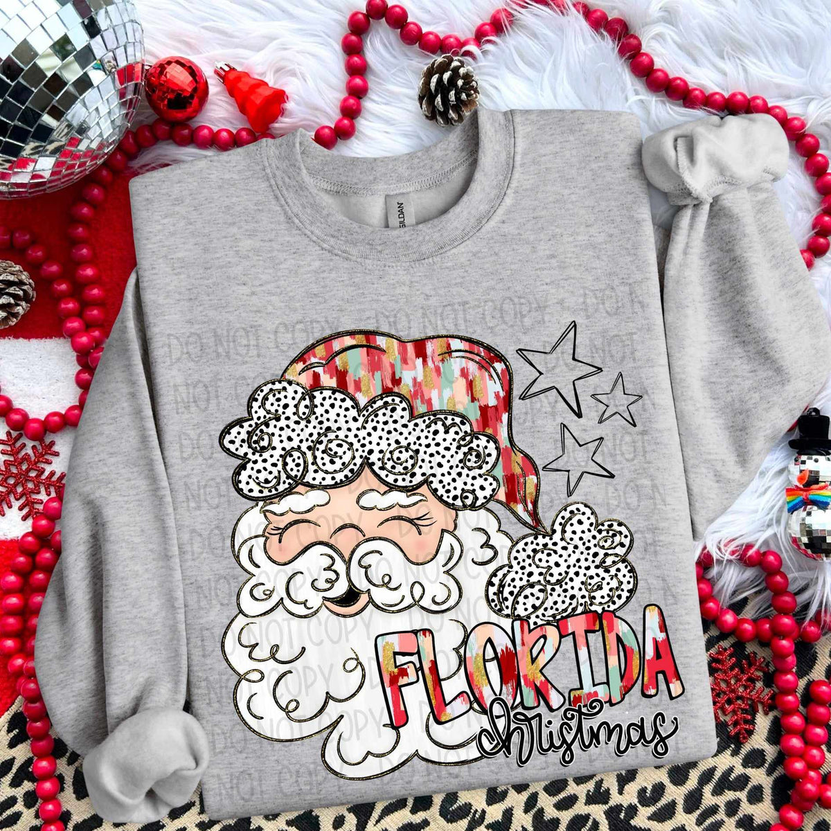 Florida Christmas Santa (SW) 67182 DTF transfer