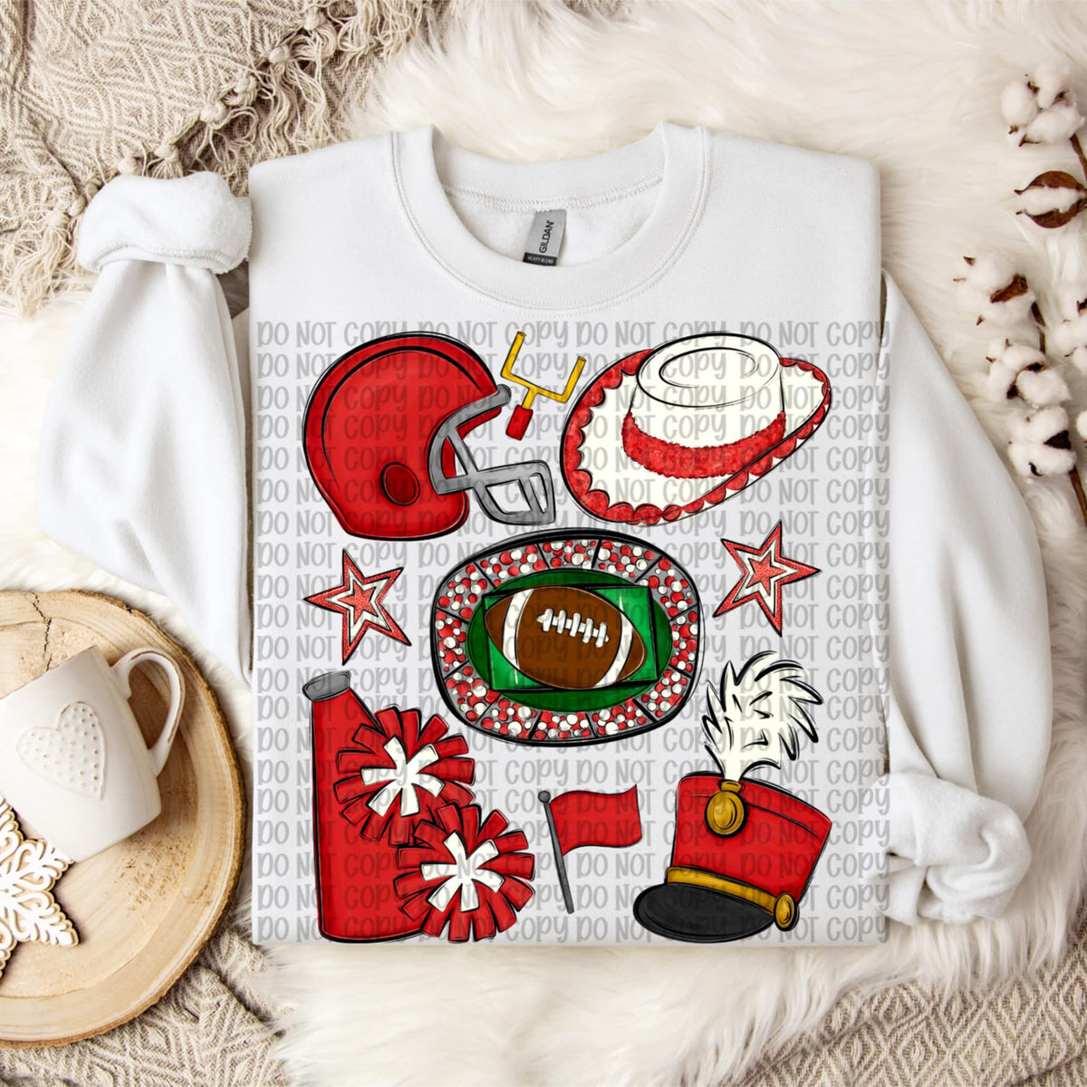 Red Stadium Collage (VP) DTF transfer