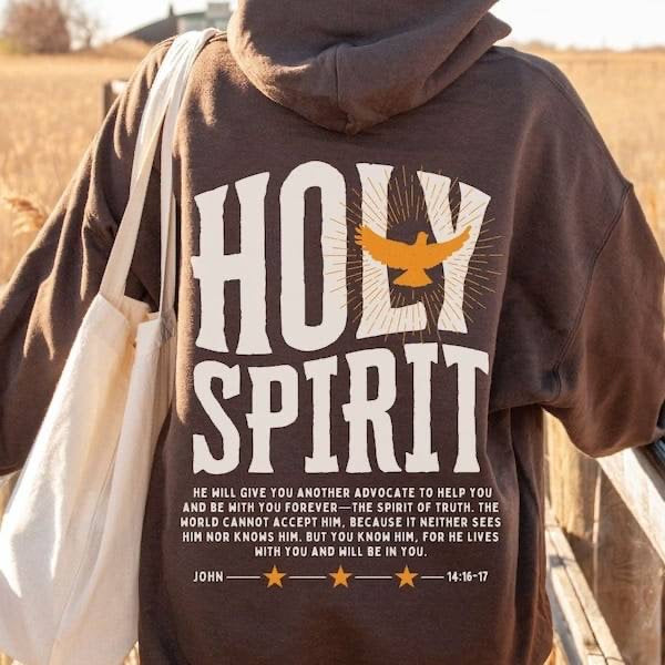 Holy Spirit white font yellow bird  (KARTA) 62936 DTF transfer
