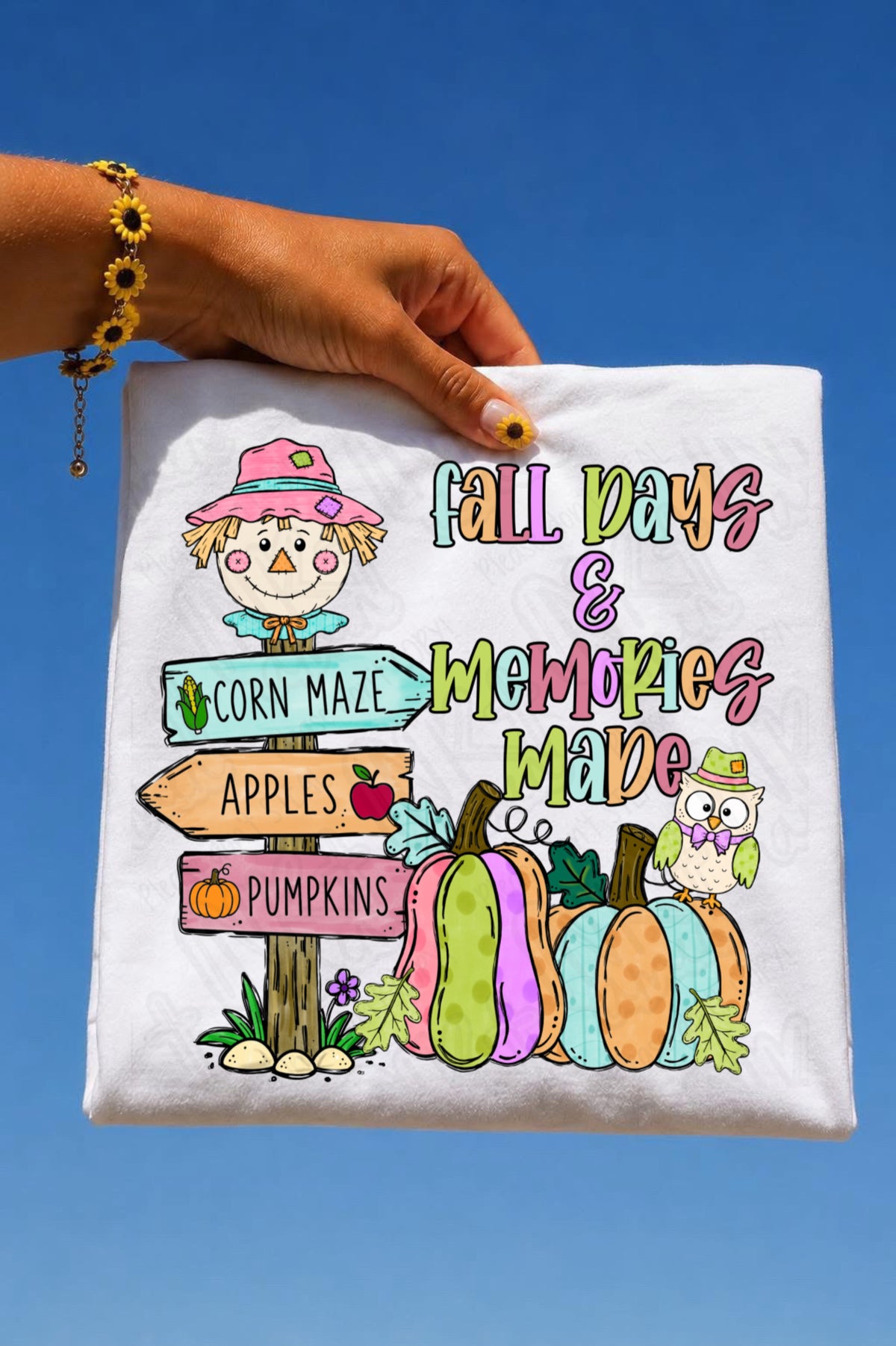 Fall days & memories made pastel (Ink) DTF Transfer