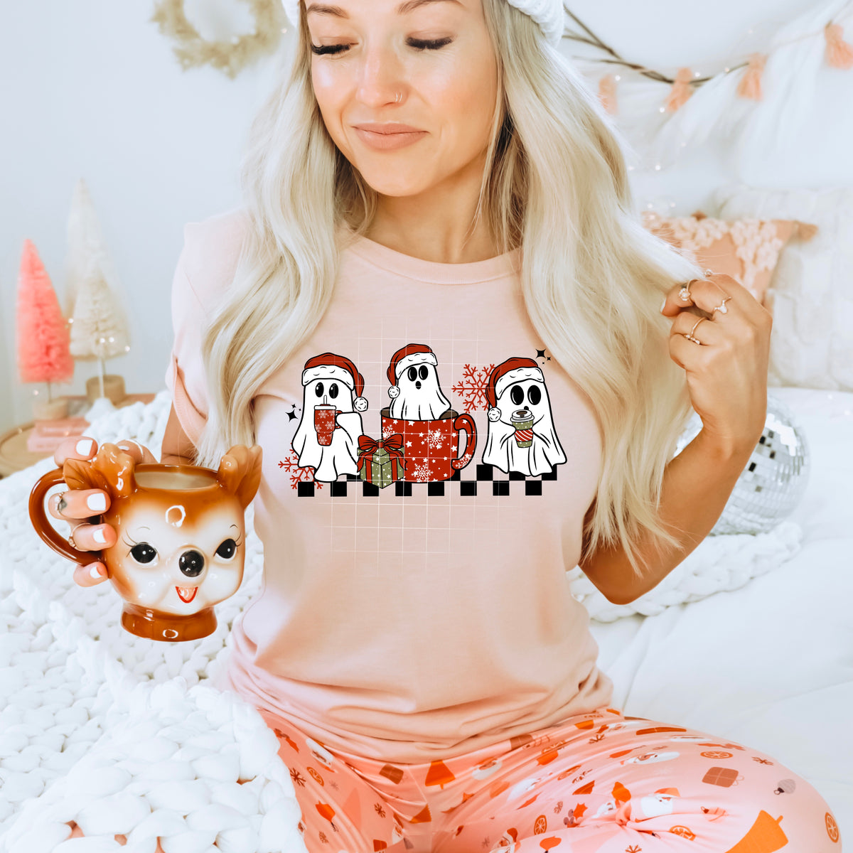 Christmas Ghosts CSC DTF transfer