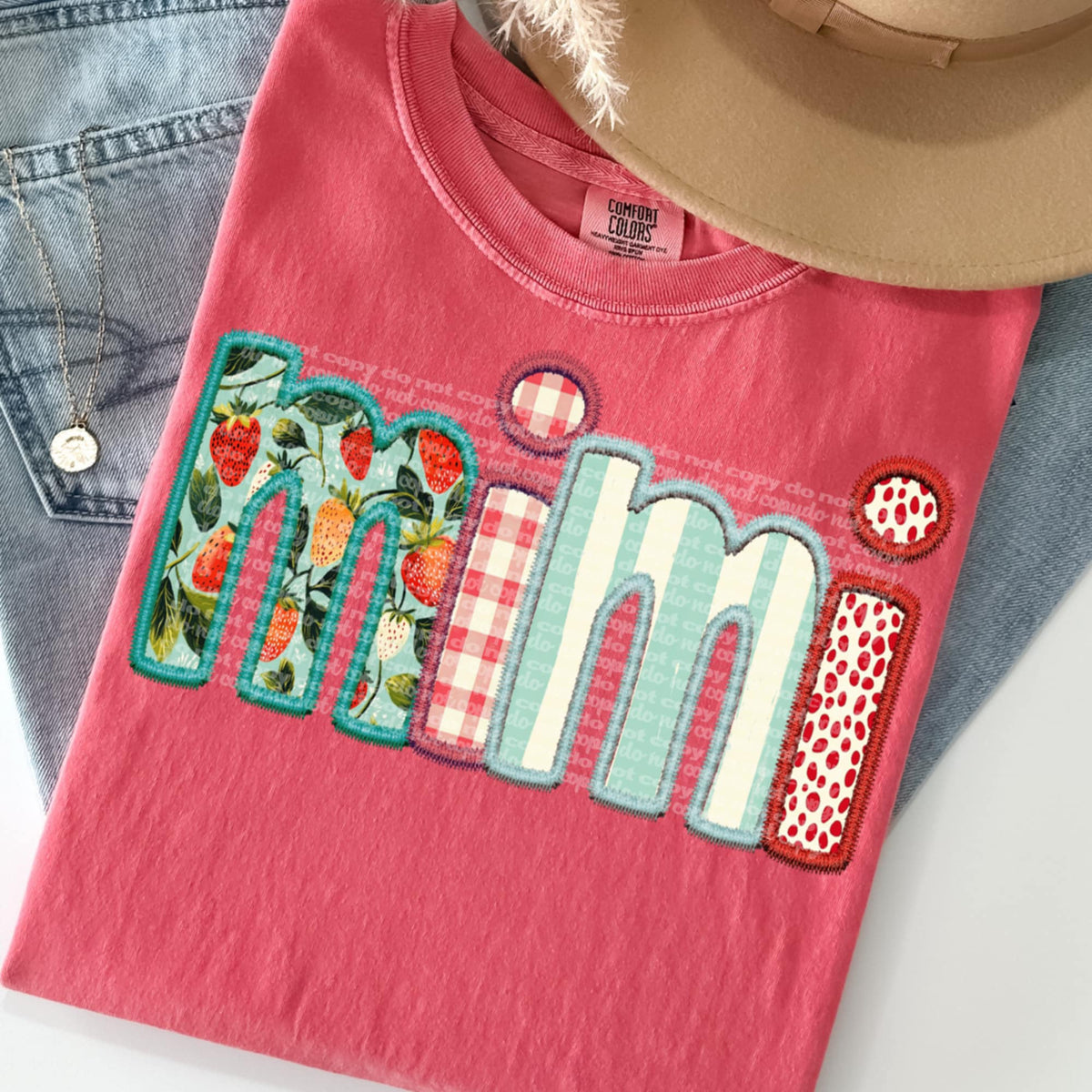Mimi strawberry patterns 95826 DTF transfer