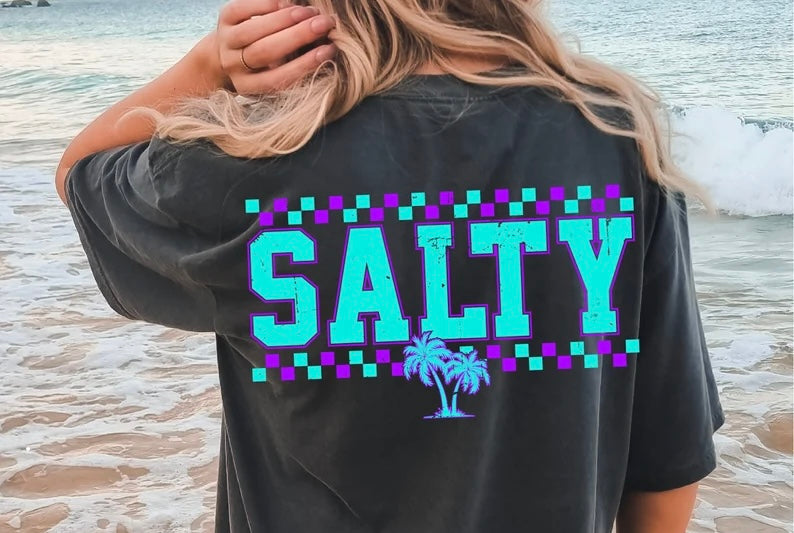 Salty purple and blue 96691 DTF transfer
