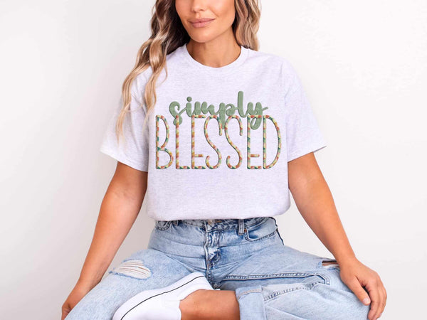 Simply blessed exclusive 73458 DTF transfer