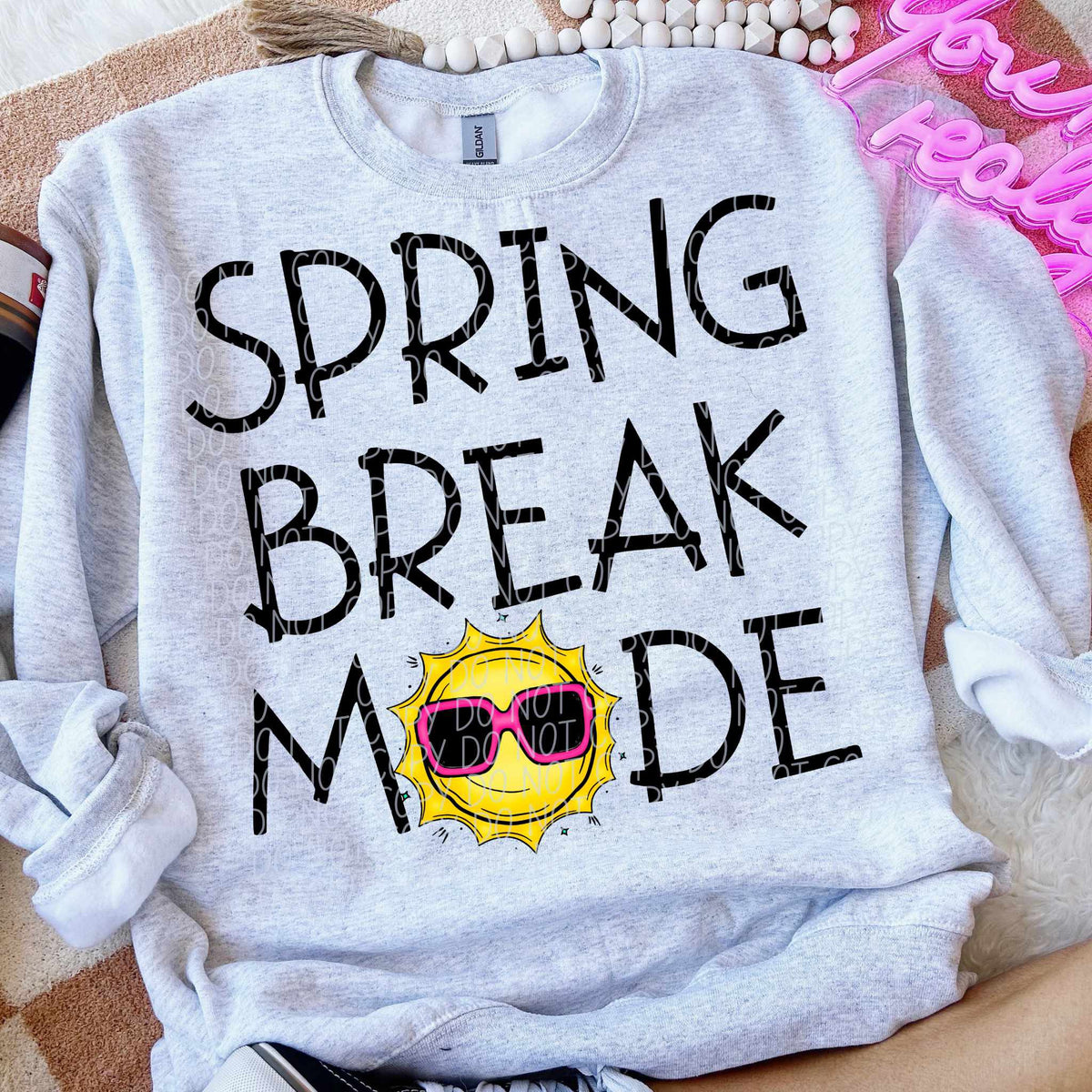Spring break mode black font (CITY) 85070 DTF transfer