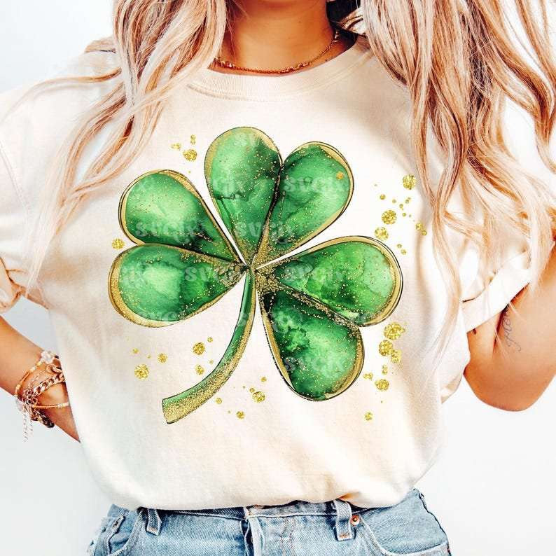 3 leaf clover 80248 DTF transfer