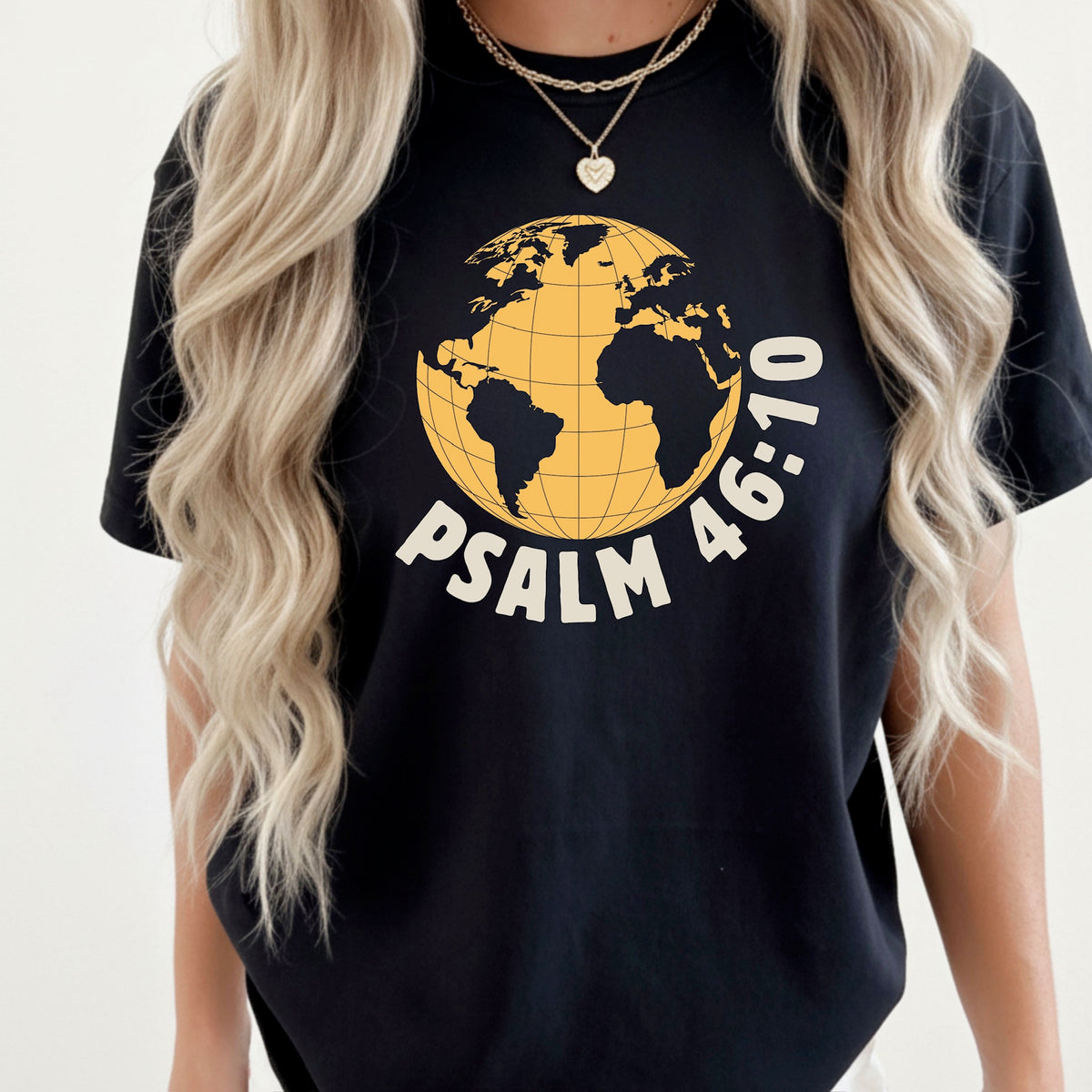 Psalm globe (cream and yellow) DTF Transfer