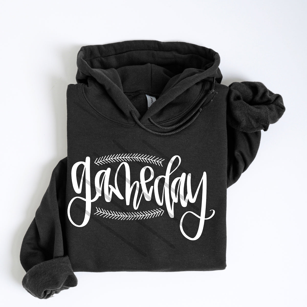 Game Day baseball stitch WHITE (county line) DTF transfer