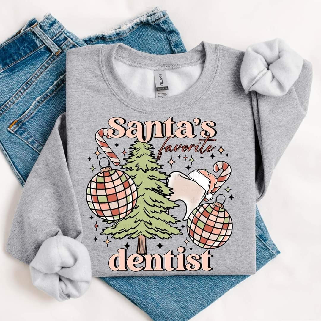 Santa’s favorite dentist (CSC) 60424 DTF transfer