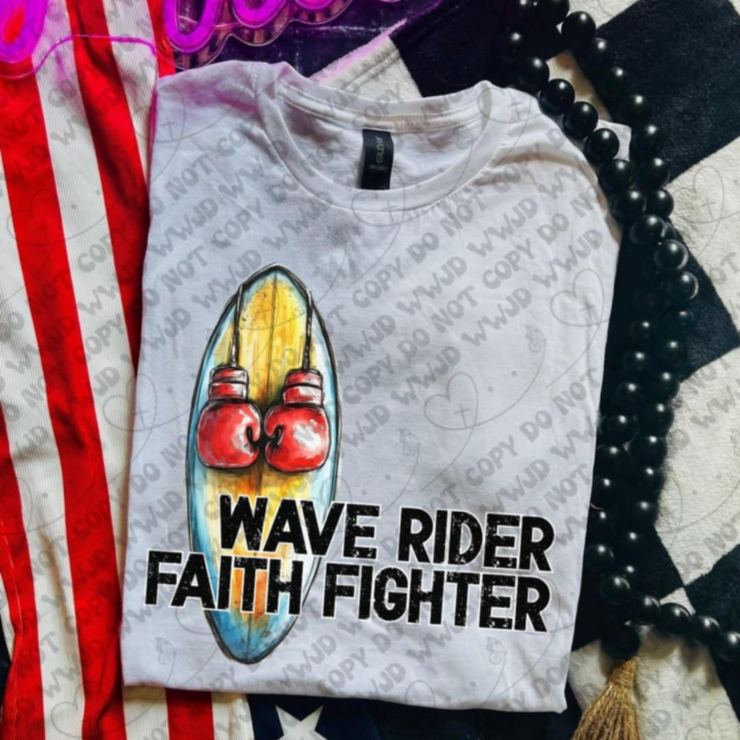 Wave rider faith fighter surf board 106110 DTF transfer