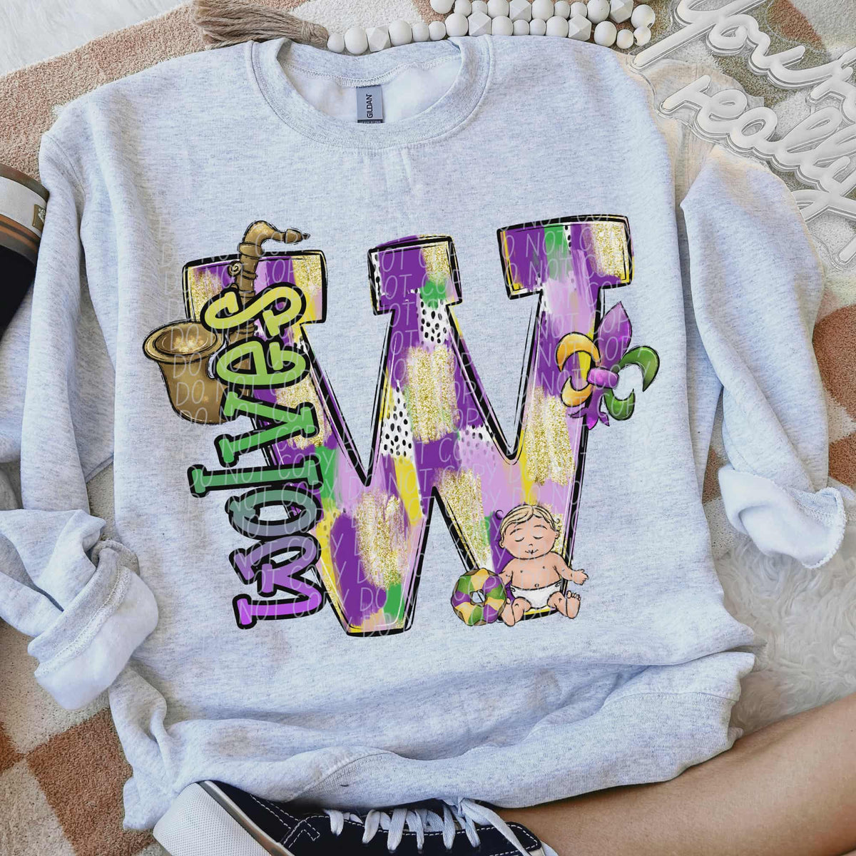 Wolves Mardi Gras (city) DTF Transfer