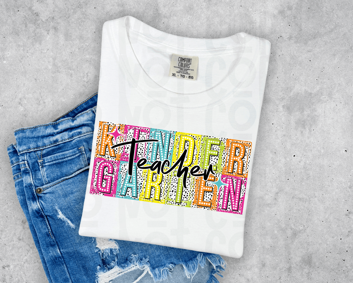 Kindergarten Teacher (90s retro) 30893 DTF transfer