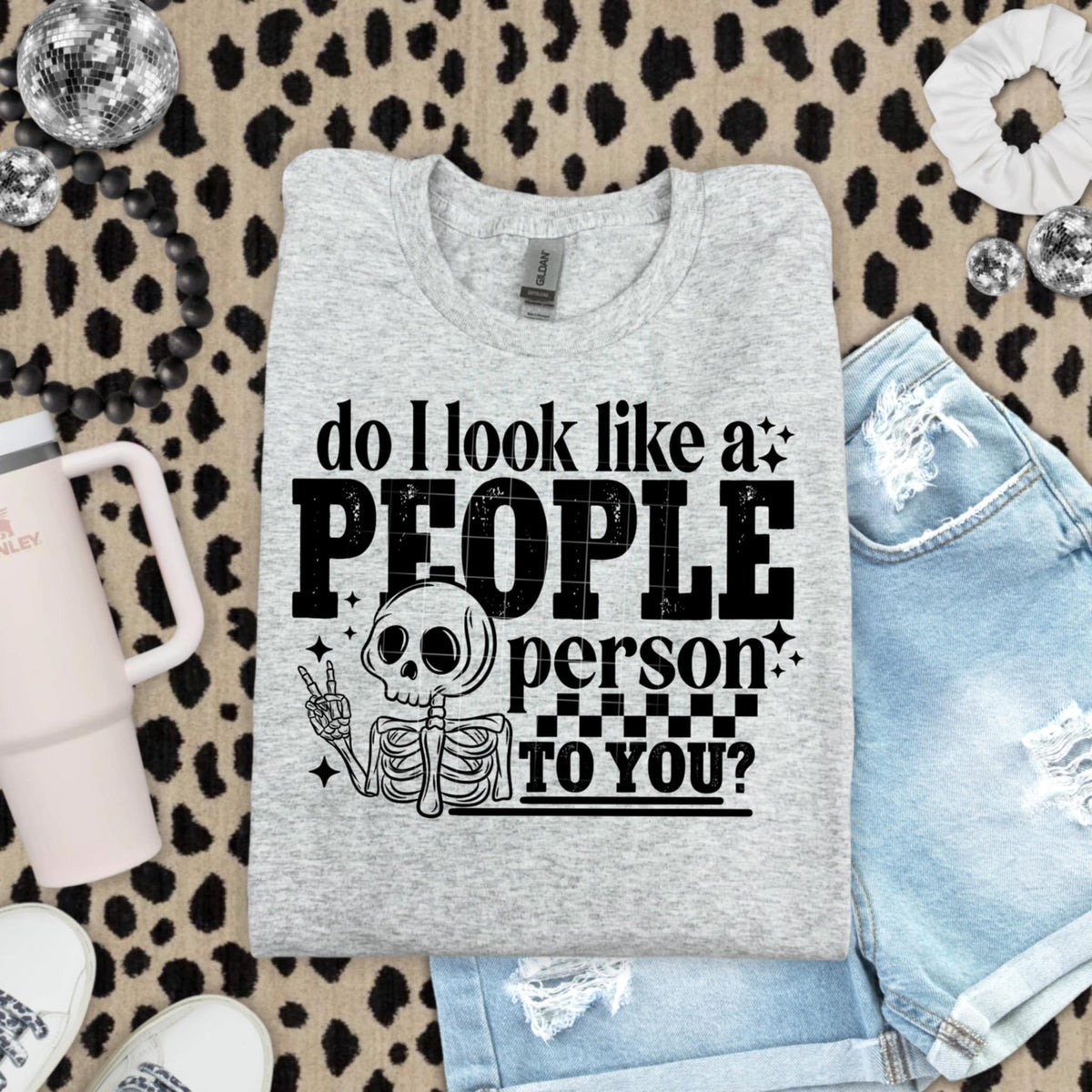 Do i Look Like A People Person BLACK (csc) DTF transfer