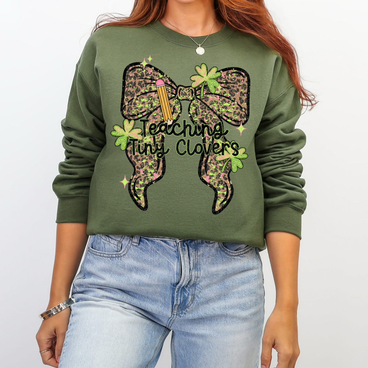 Teaching tiny clovers (virgo) DTF transfer