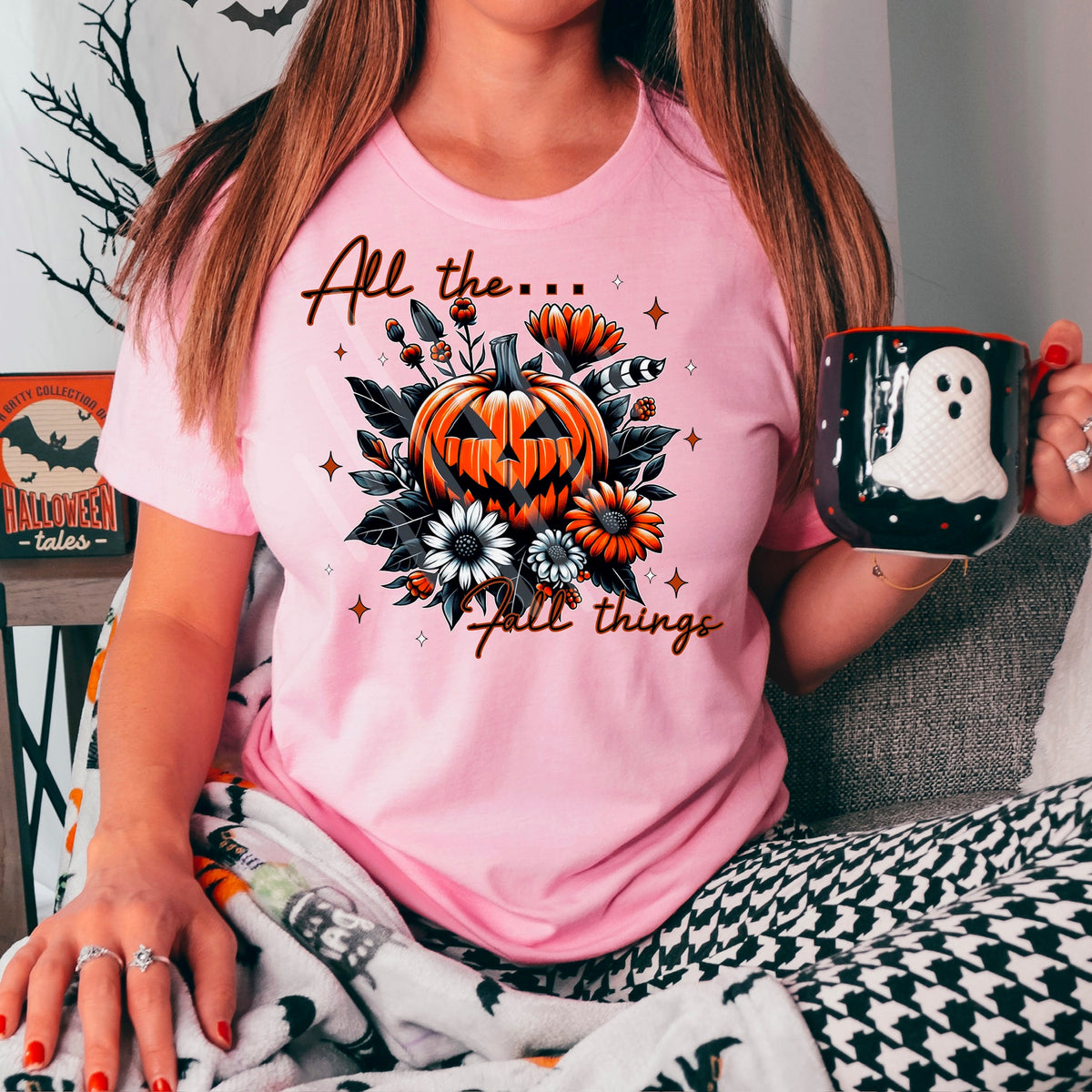 All the fall things pumpkin and flowers  (WNDD) 114183 DTF transfer