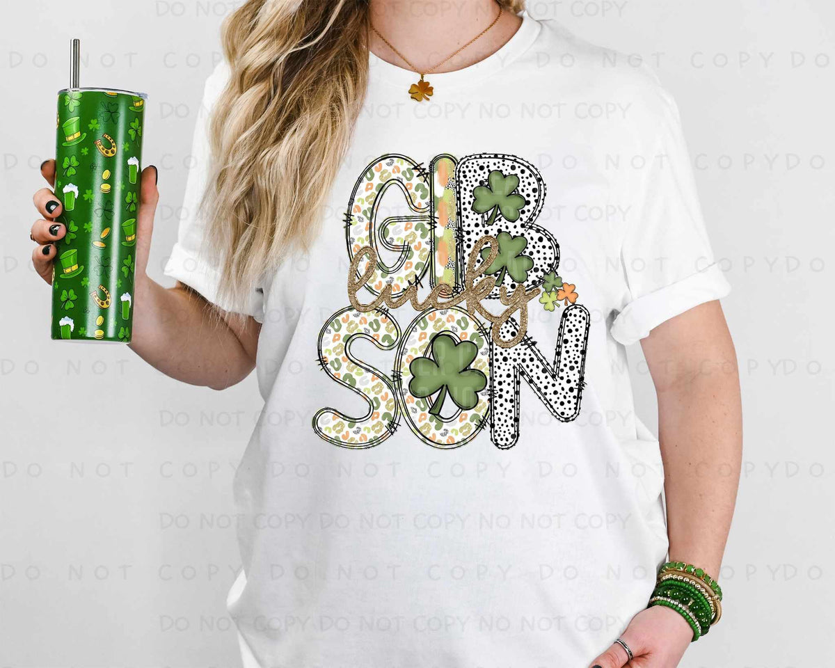 Lucky Gibson st Patrick patterns (caplinger) 82507 DTF transfer