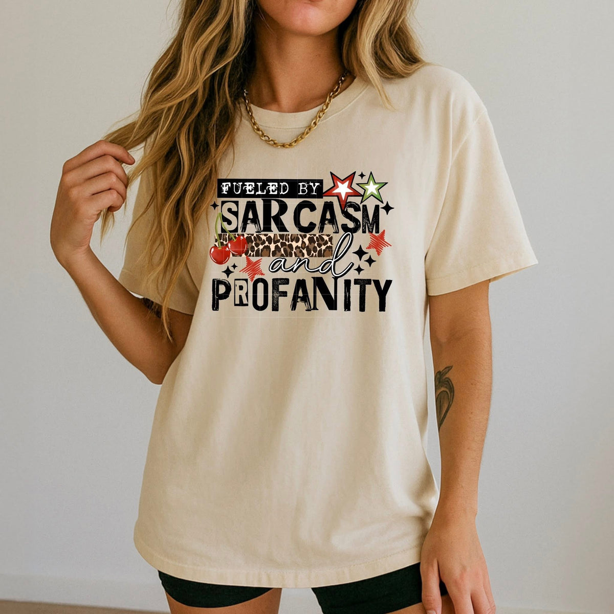 Sarcasm and profanity black (CSC) DTF Transfer