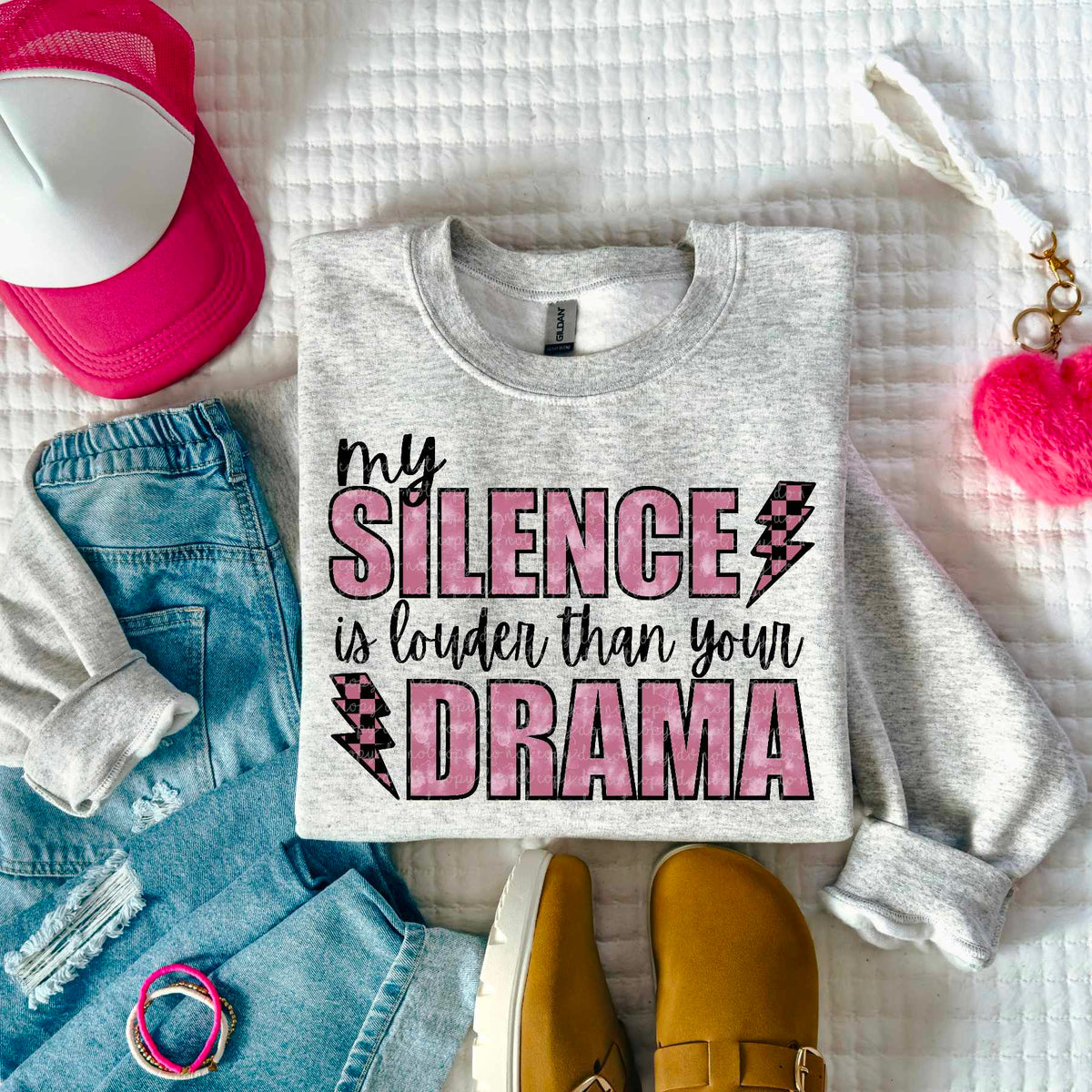 My silence is louder than your drama (CMLD) 84706 DTF transfer