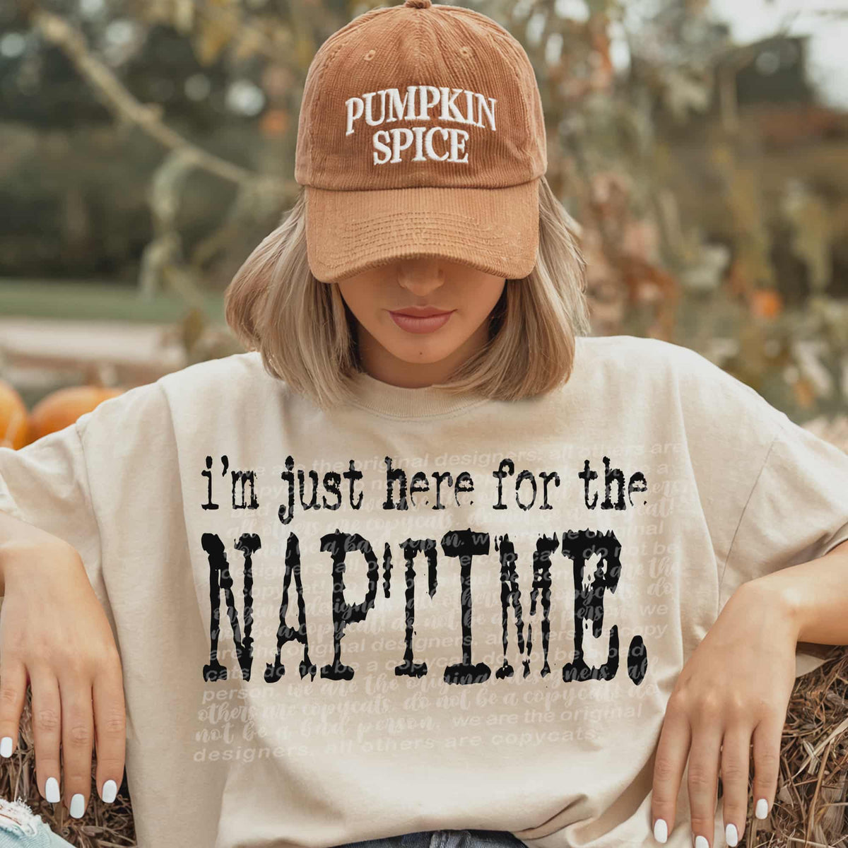 Here for the naptime black font (TTD) DTF transfer